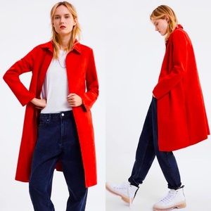 Red Faux Suede Zara Jacket
